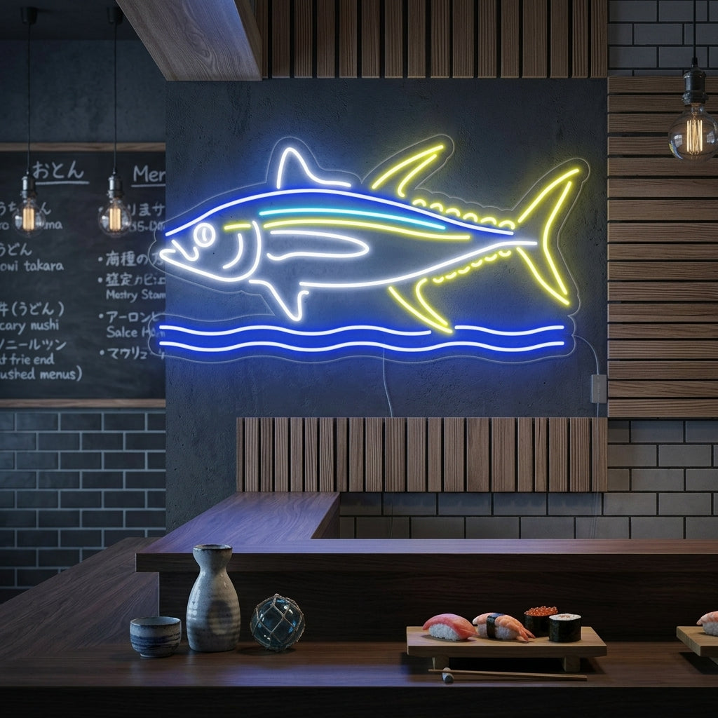 "Grote Vis" Neon Verlichting