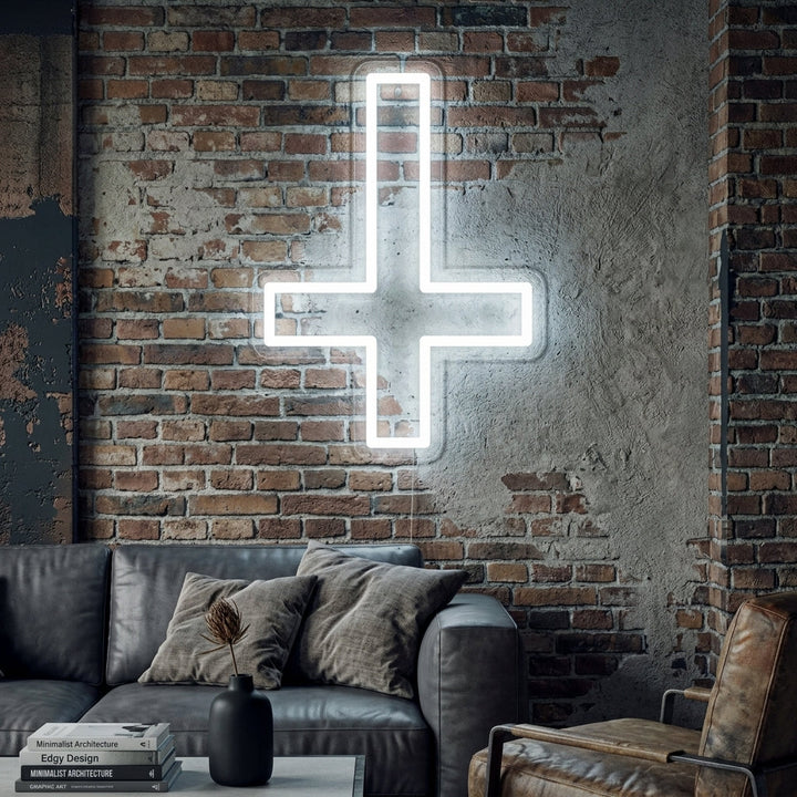 "Christelijk Sint-Pieterskruis" Neon Verlichting