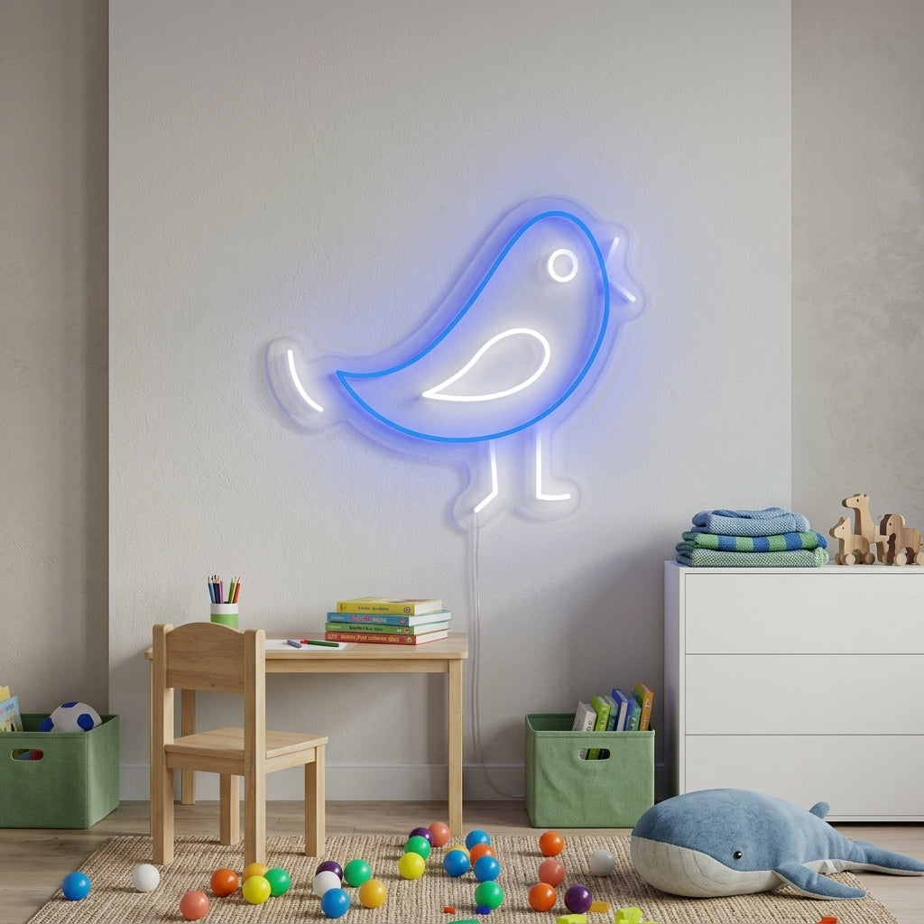 "Vogel, Decor Kinderkamer" Neon Verlichting