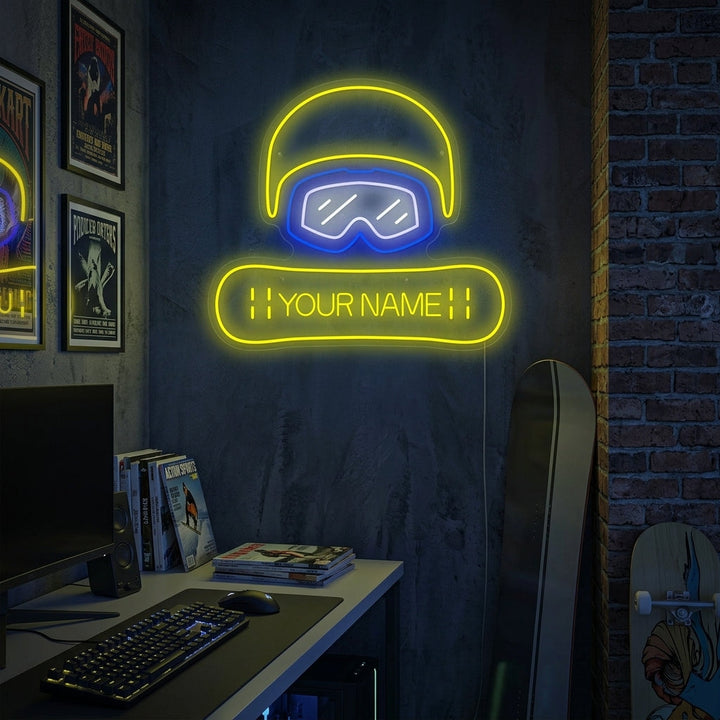 "Aangepast snowboard" Neonbord