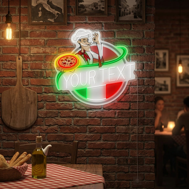 "Aangepast Italiaans Restaurantlogo" Neonbord