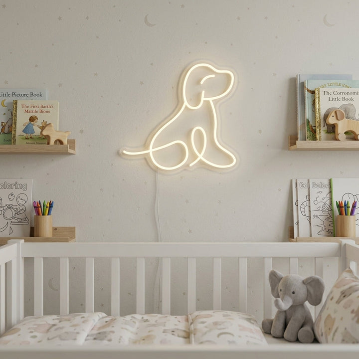 "Hondenpuppy, Kinderkamer Decor" Neon Verlichting