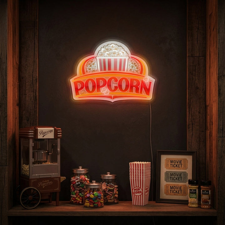 "popcorn" Neonbord
