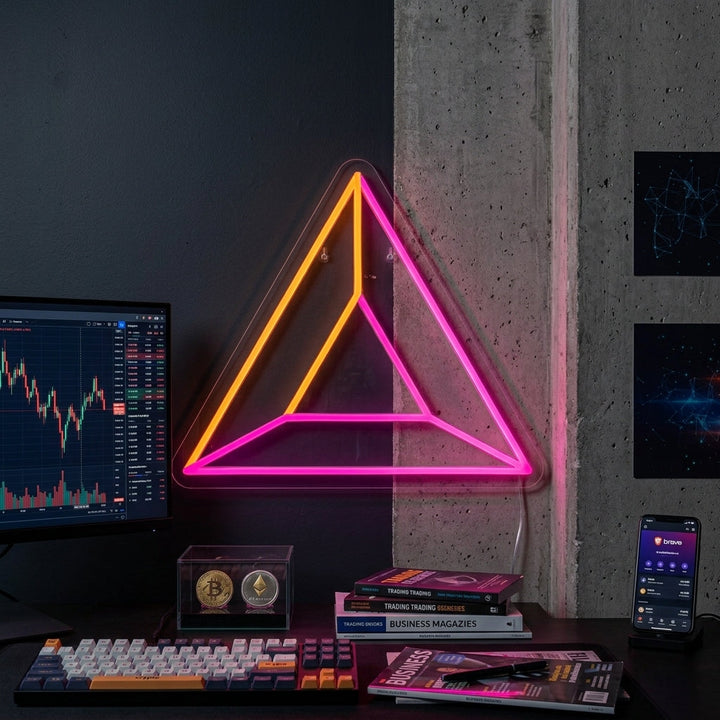 "Brave Munt" Neon Verlichting
