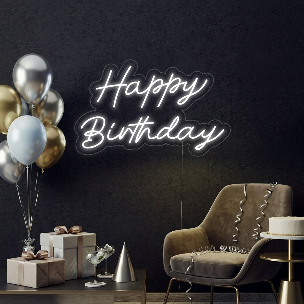"Happy Birthday" Neon Verlichting