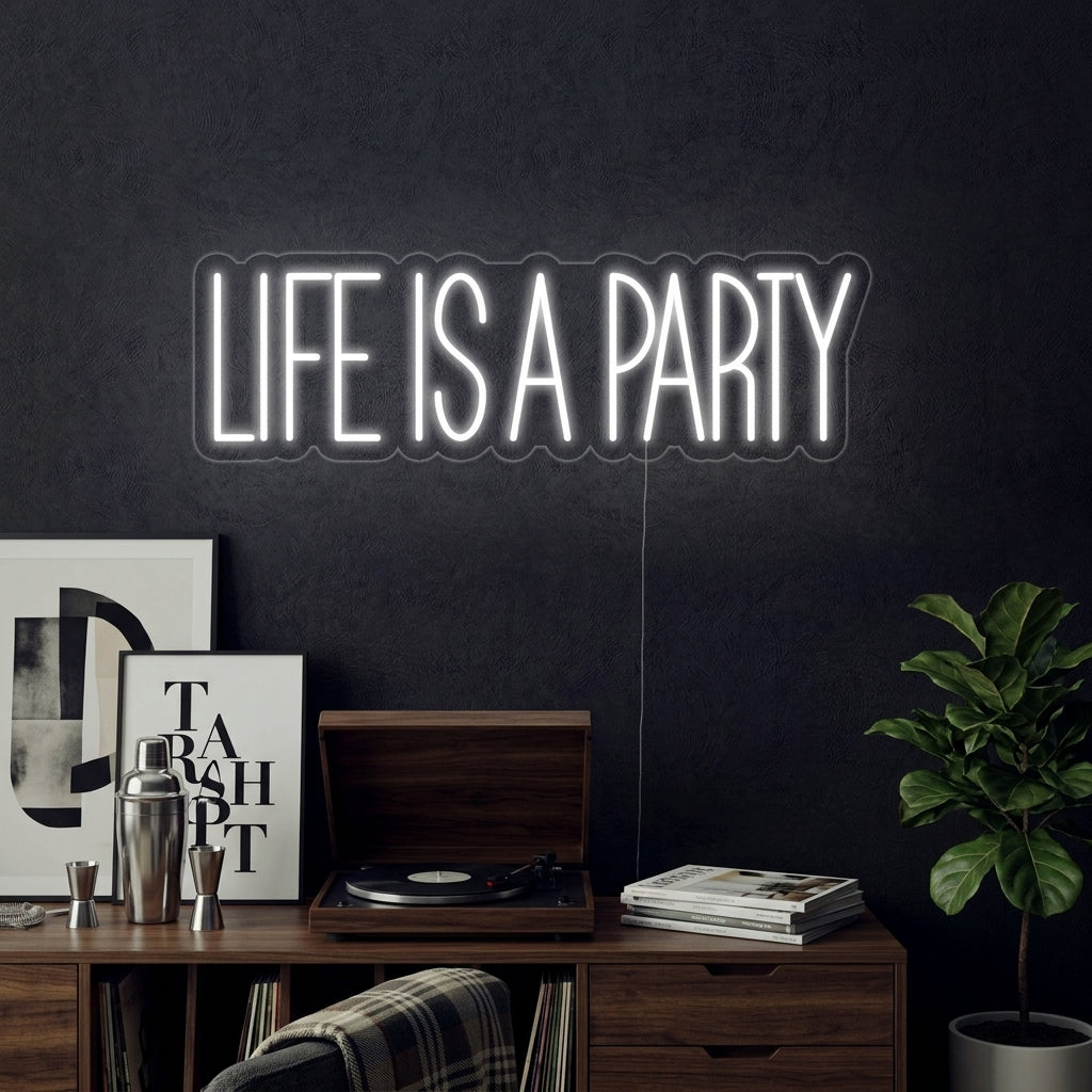 "Life is A Party" Neon Verlichting