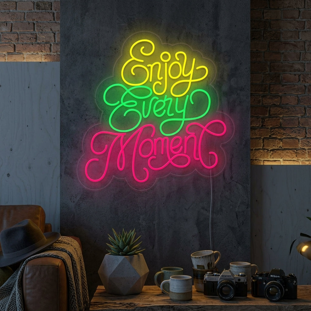 "Enjoy Every Moment" Neon Verlichting