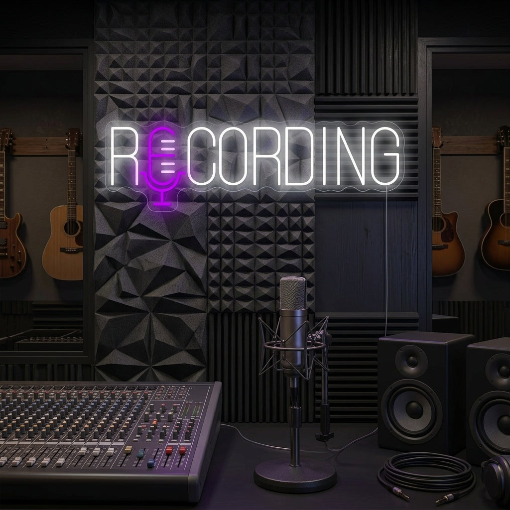 "Recording" Neonbord