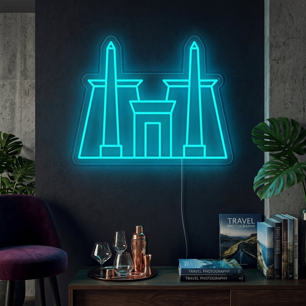 "Karnak-Tempel In Egypte" Neon Verlichting