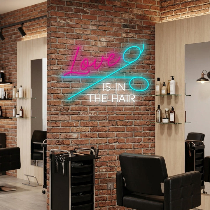 "Love Is In The Hair" Neonbord