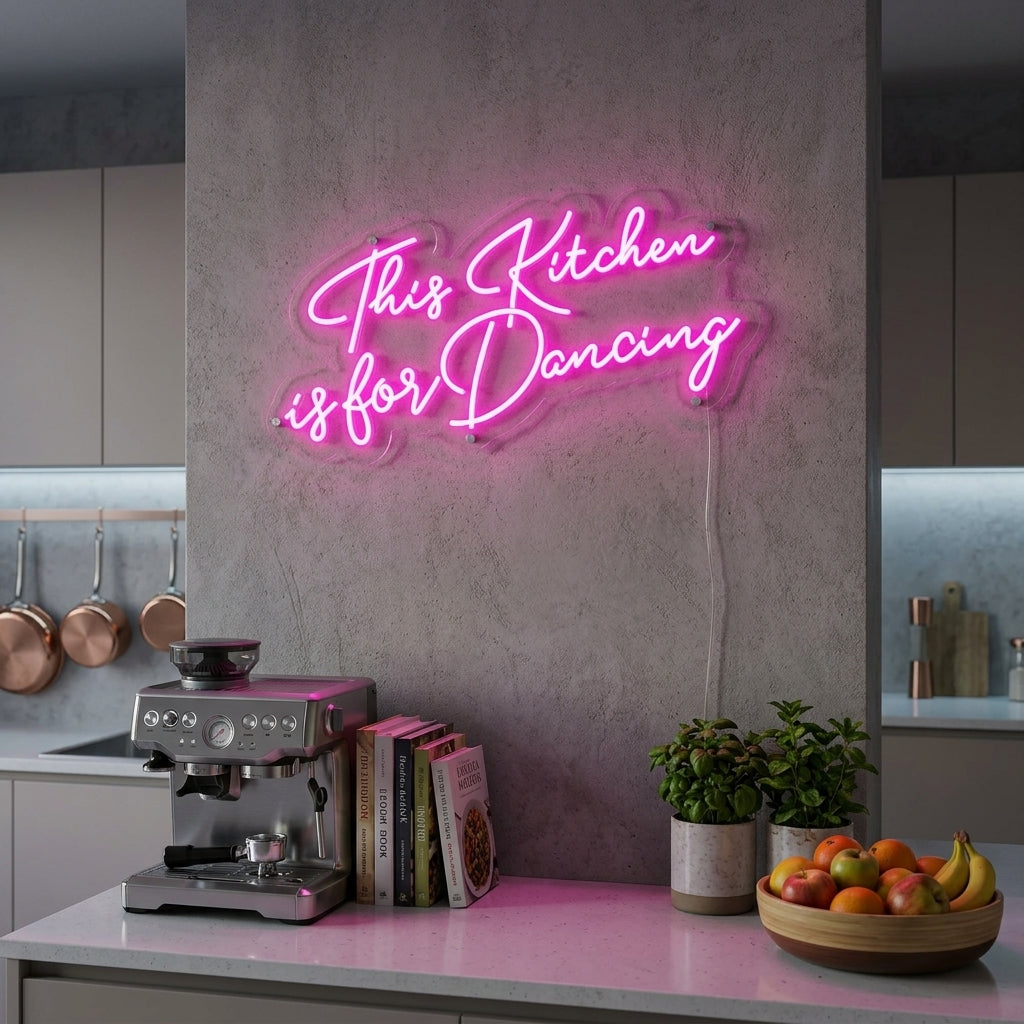 "This Kitchen Is-For Dancing" Neon Verlichting