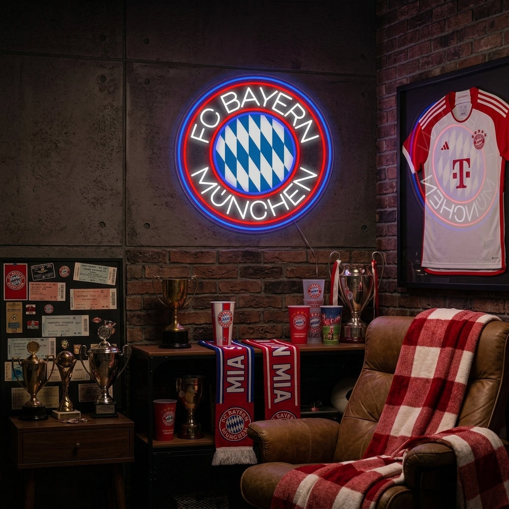 neon logo FC Bayern München