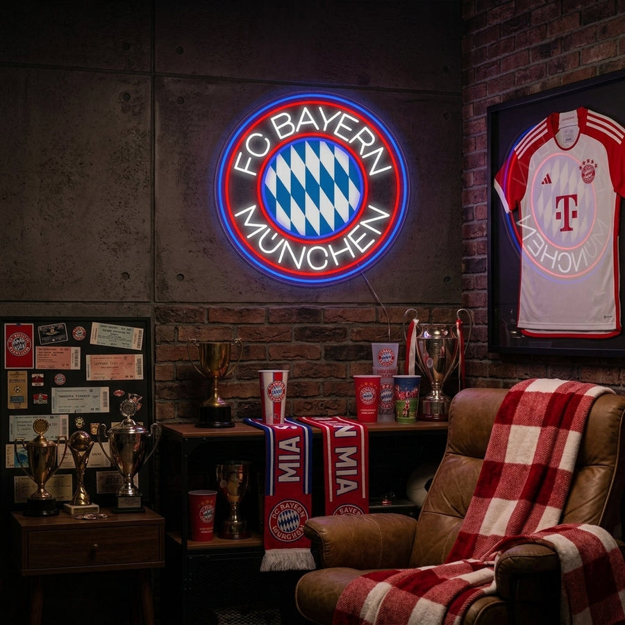 neon logo FC Bayern München