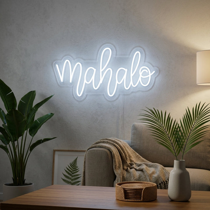 "Mahalo Hawaiian Thank You" Neon Verlichting