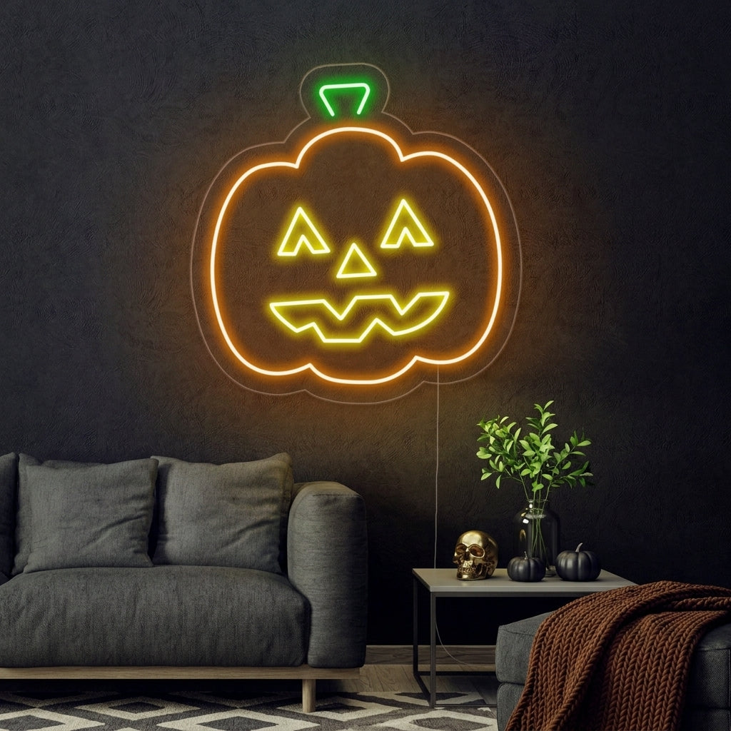 "Halloween-Pompoen" Neon Verlichting
