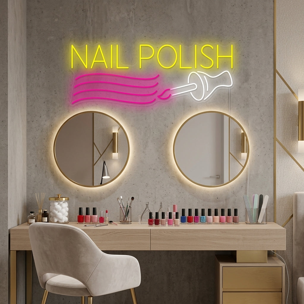 "Nail Polish" Neonbord