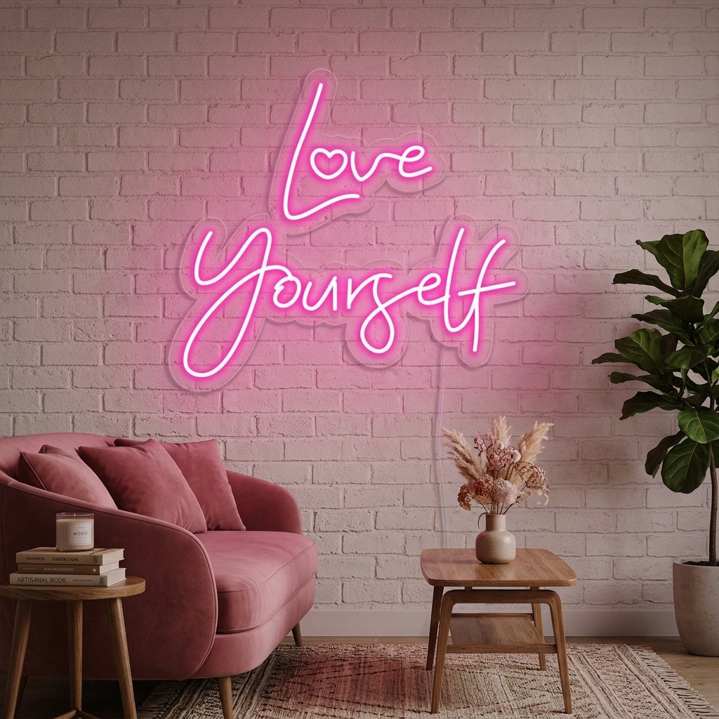 "Love Yourself" Neon Verlichting