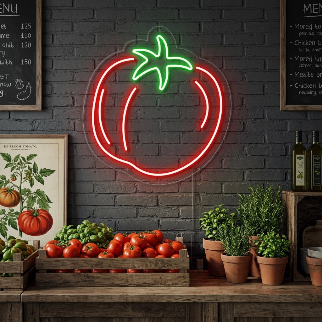 "Tomaat" Neon Verlichting