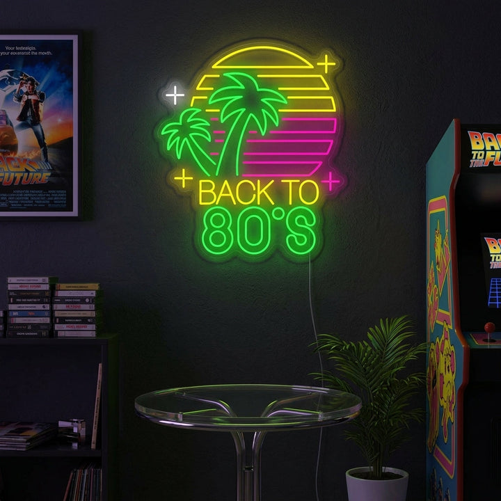 "Back To 80s" Neonbord