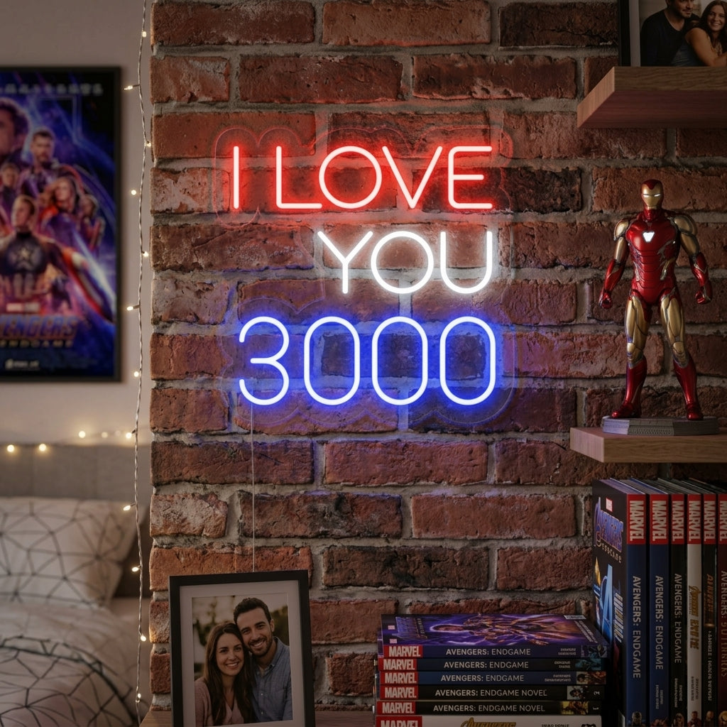 "I Love You 3000" Neon Verlichting