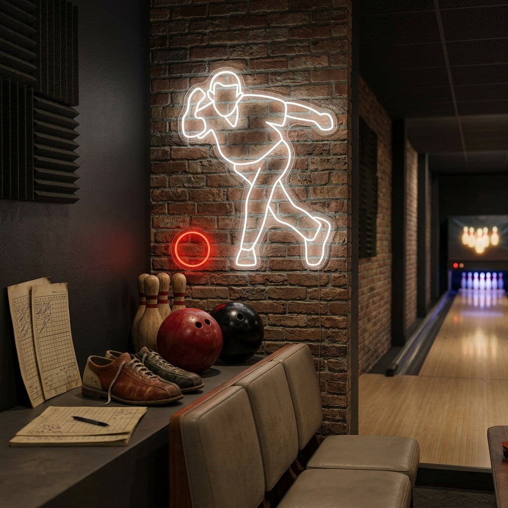"Gooien Bowling" Neonbord