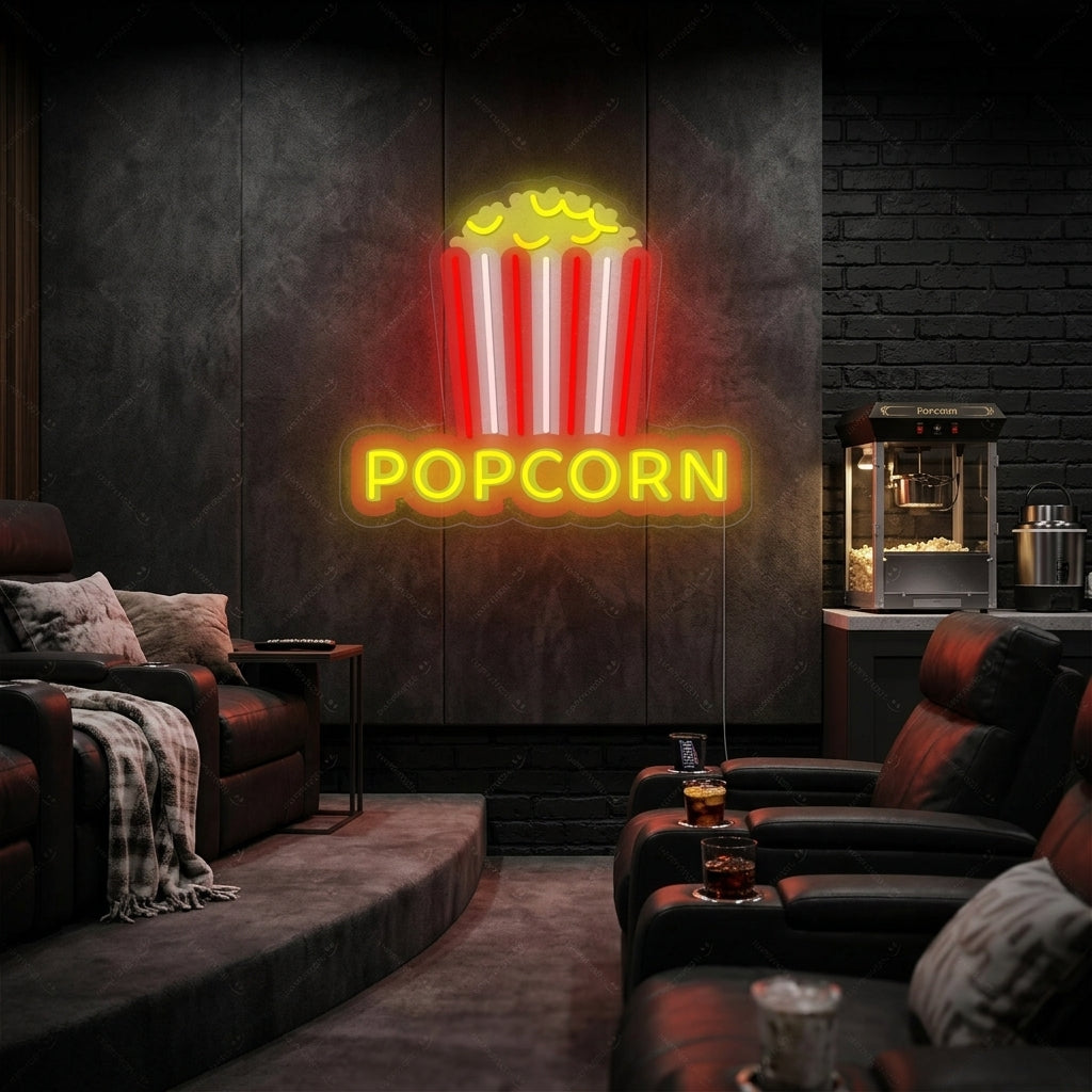 "popcorn" Neonbord
