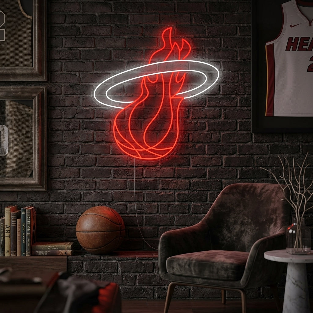 "Miami Basketbal Team Logo " Neonbord