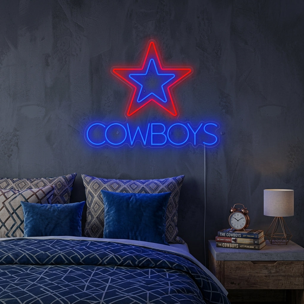 "Cowboys" Neonbord
