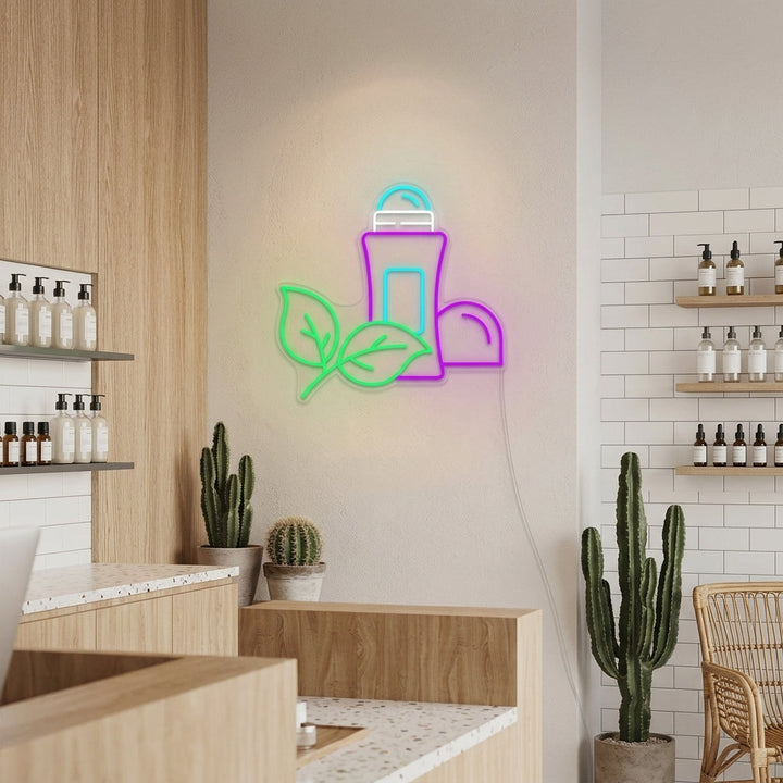 "Antitranspirant Schoonheidssalon" Neon Verlichting