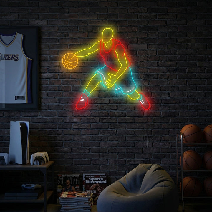 "Basketbal speler" Neonbord