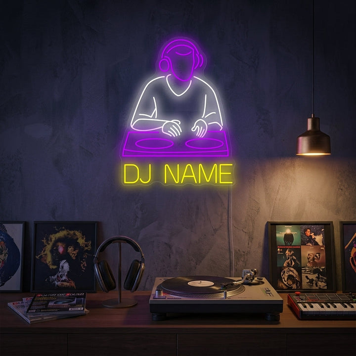 "Aangepast Dj-logo" Neonbord