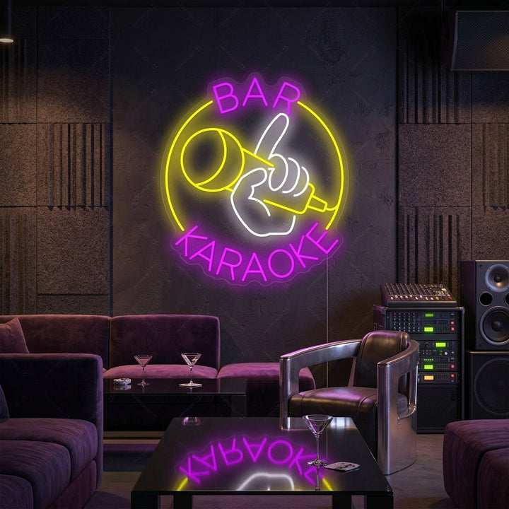 "Karaoke Bar" Neonbord