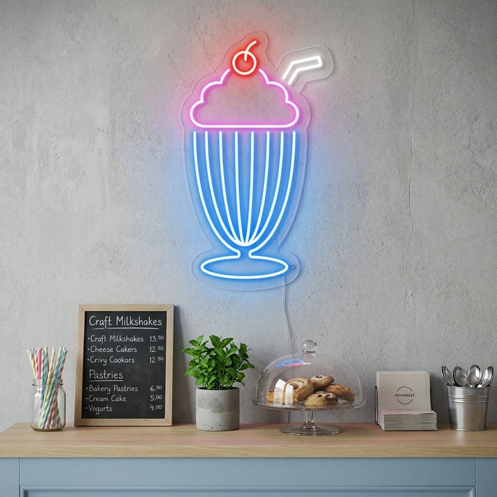 "Milkshake" Neon Verlichting