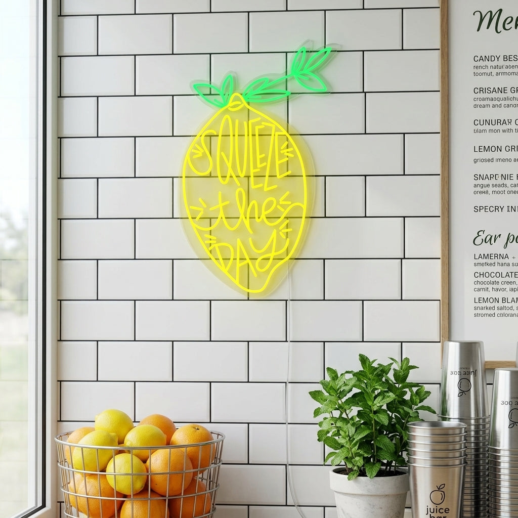 "Squeeze the Day" Neon Verlichting
