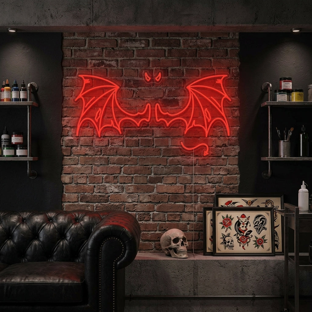 "Duivelsvleugels" Neon Verlichting
