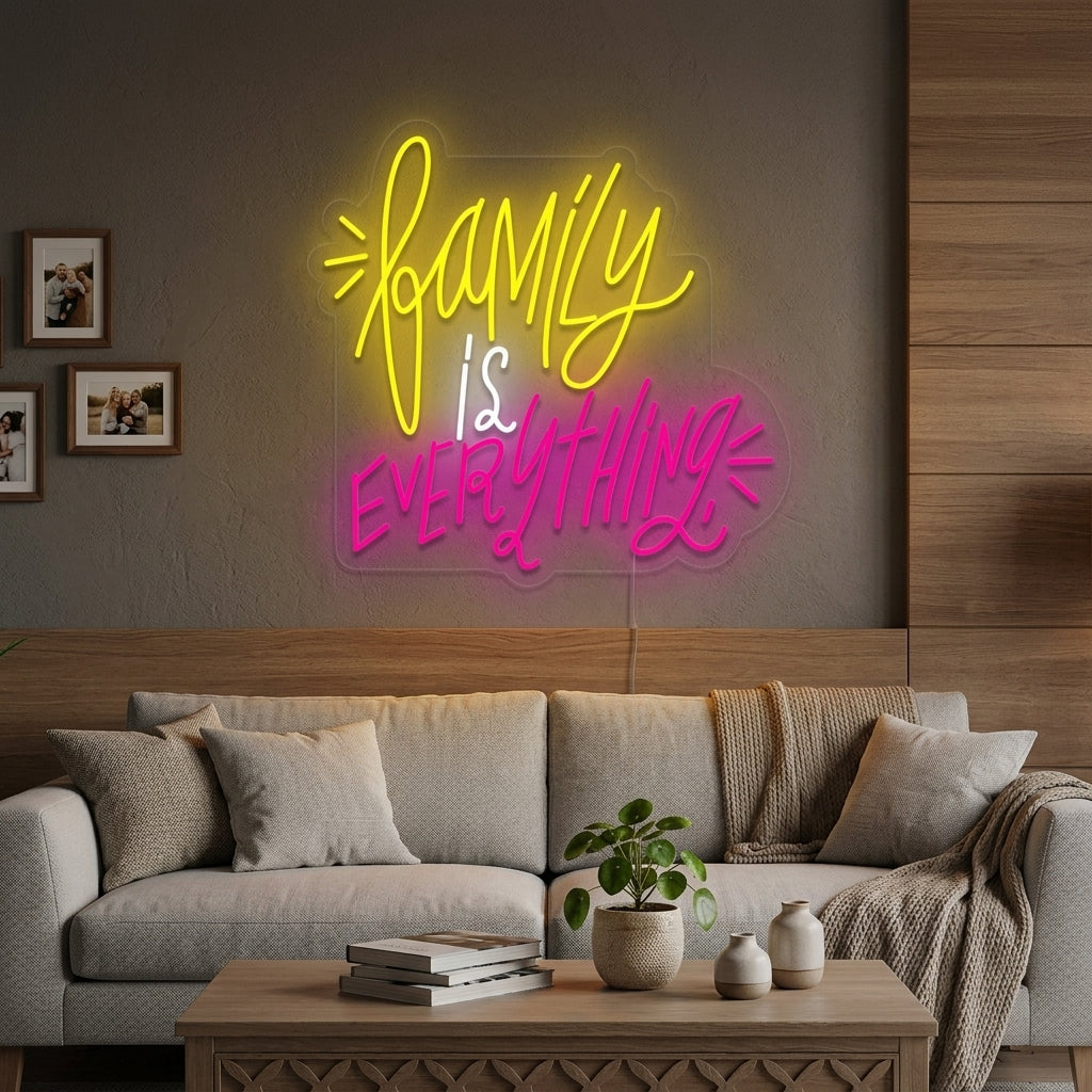 "Family is Everything" Neon Verlichting