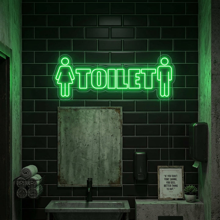 "Toilet, Man, vrouw" Neon Verlichting