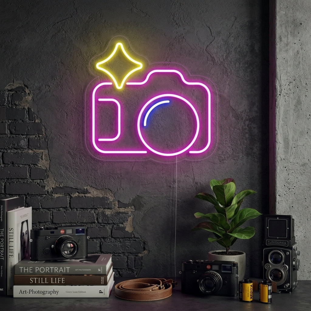 "Camera" Neon Verlichting