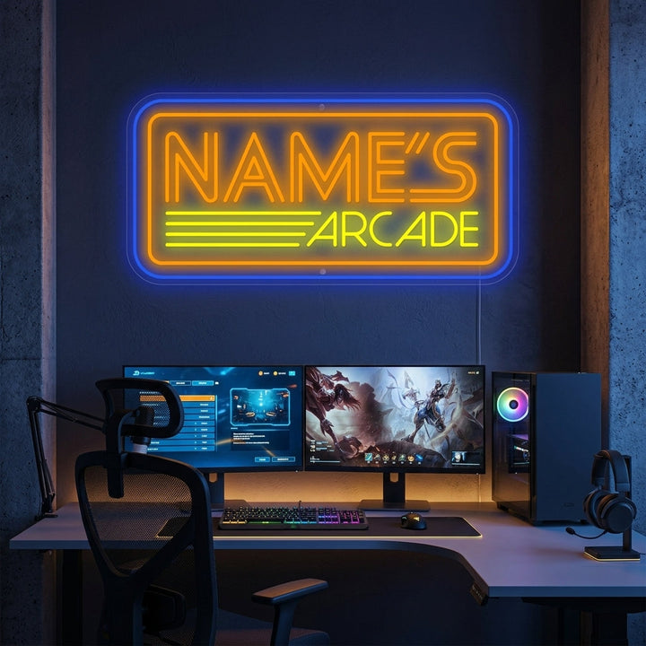 "Aangepaste Arcade" Neonbord