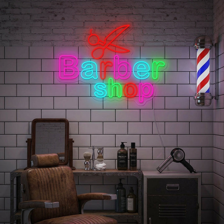 "Barber Shop" Neonbord