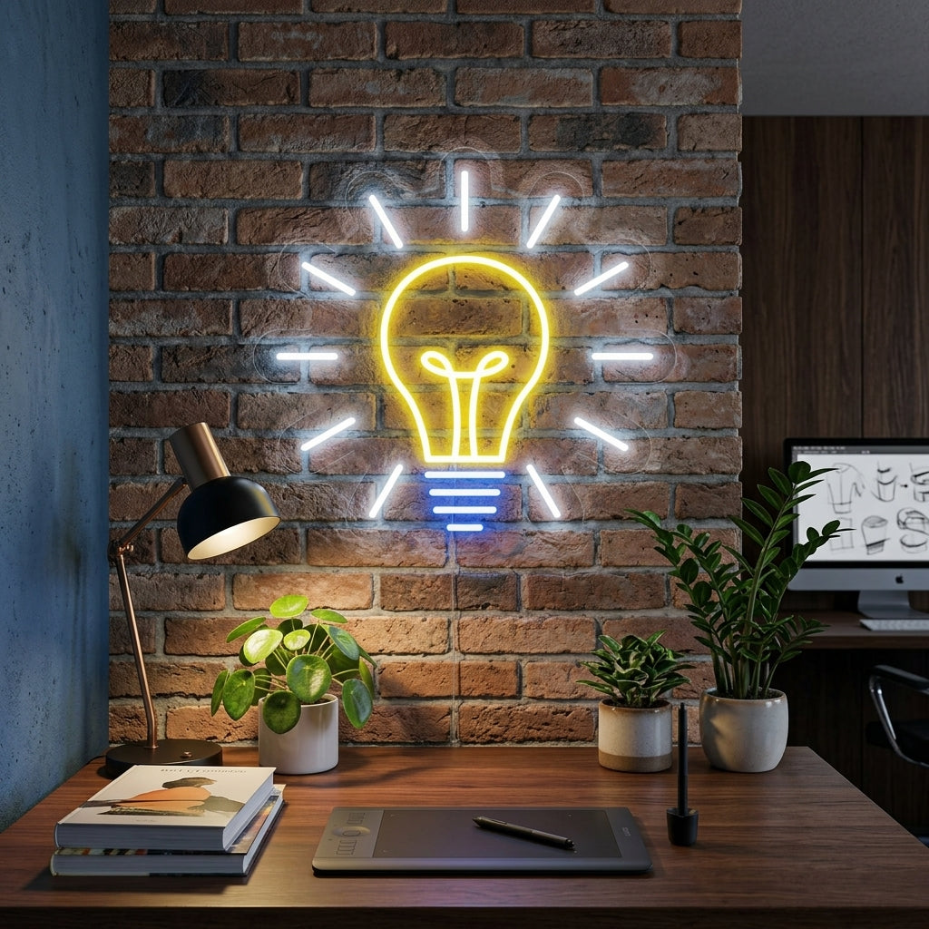 "Gloeilamp" Neon Verlichting