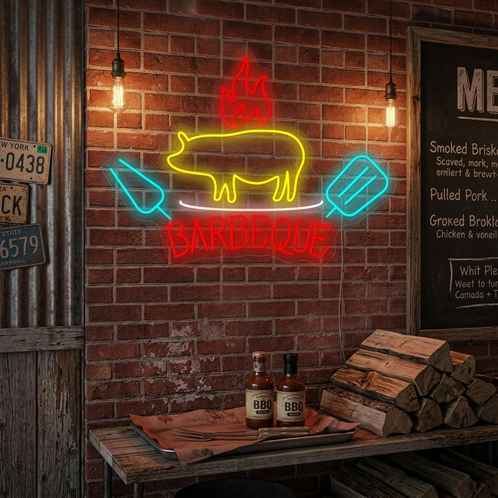 "Barbecue" Neonbord