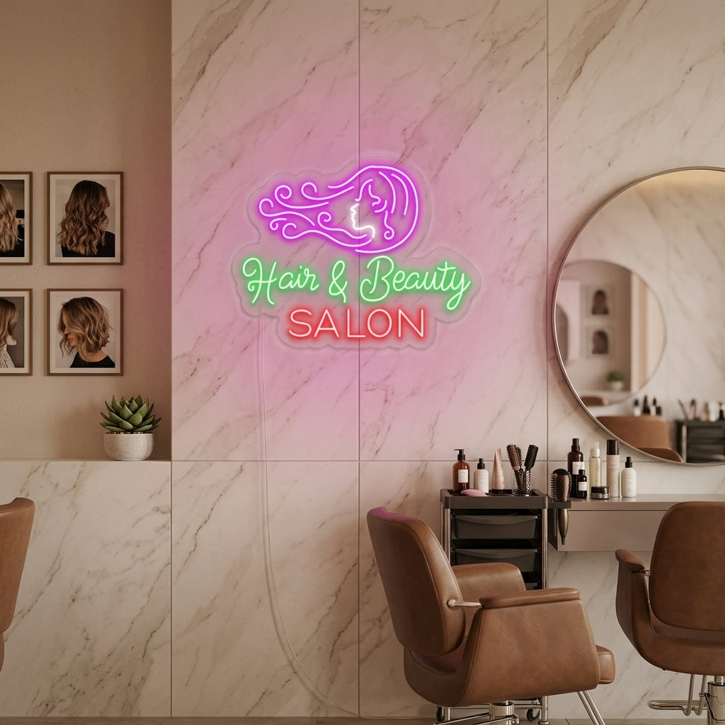 "Hair Salon Hair Beauty Salon" Neon Verlichting