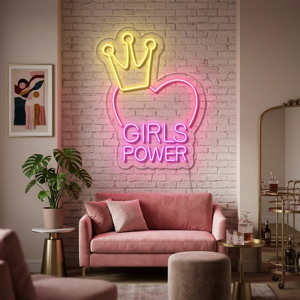 "Girls Power" Neon Verlichting