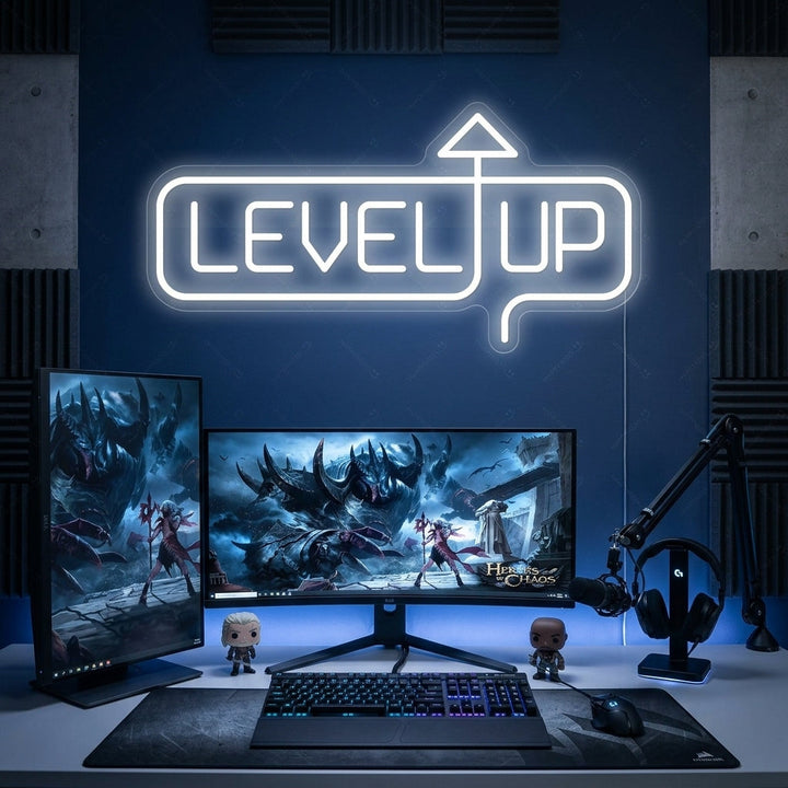"Level Up" Neonbord