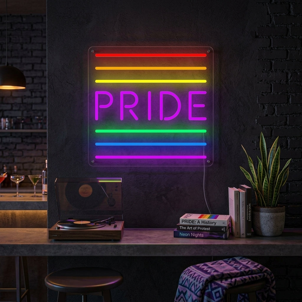 "LGBT, PRIDE, Regenboogvlag" Neon Verlichting