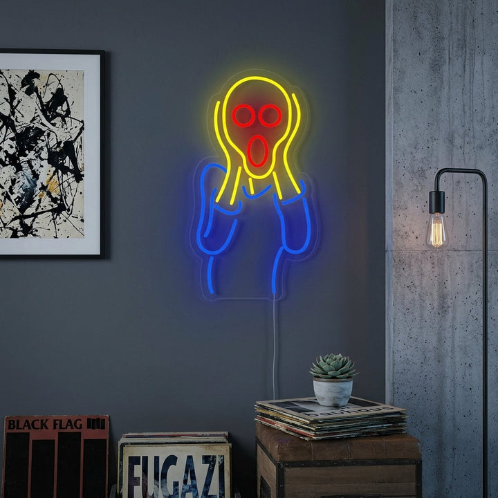 "De Schreeuw Edvard Munch" Neon Verlichting