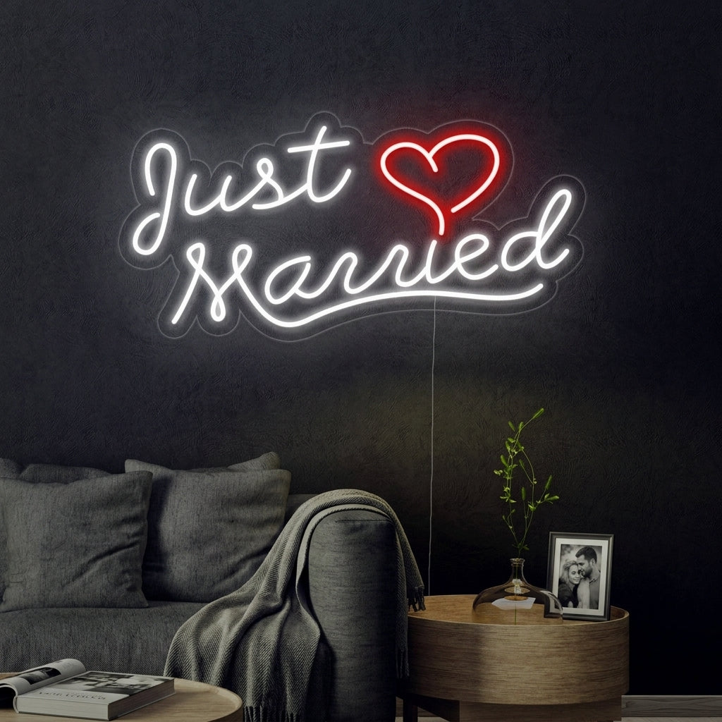 "Just Married" Neon Verlichting