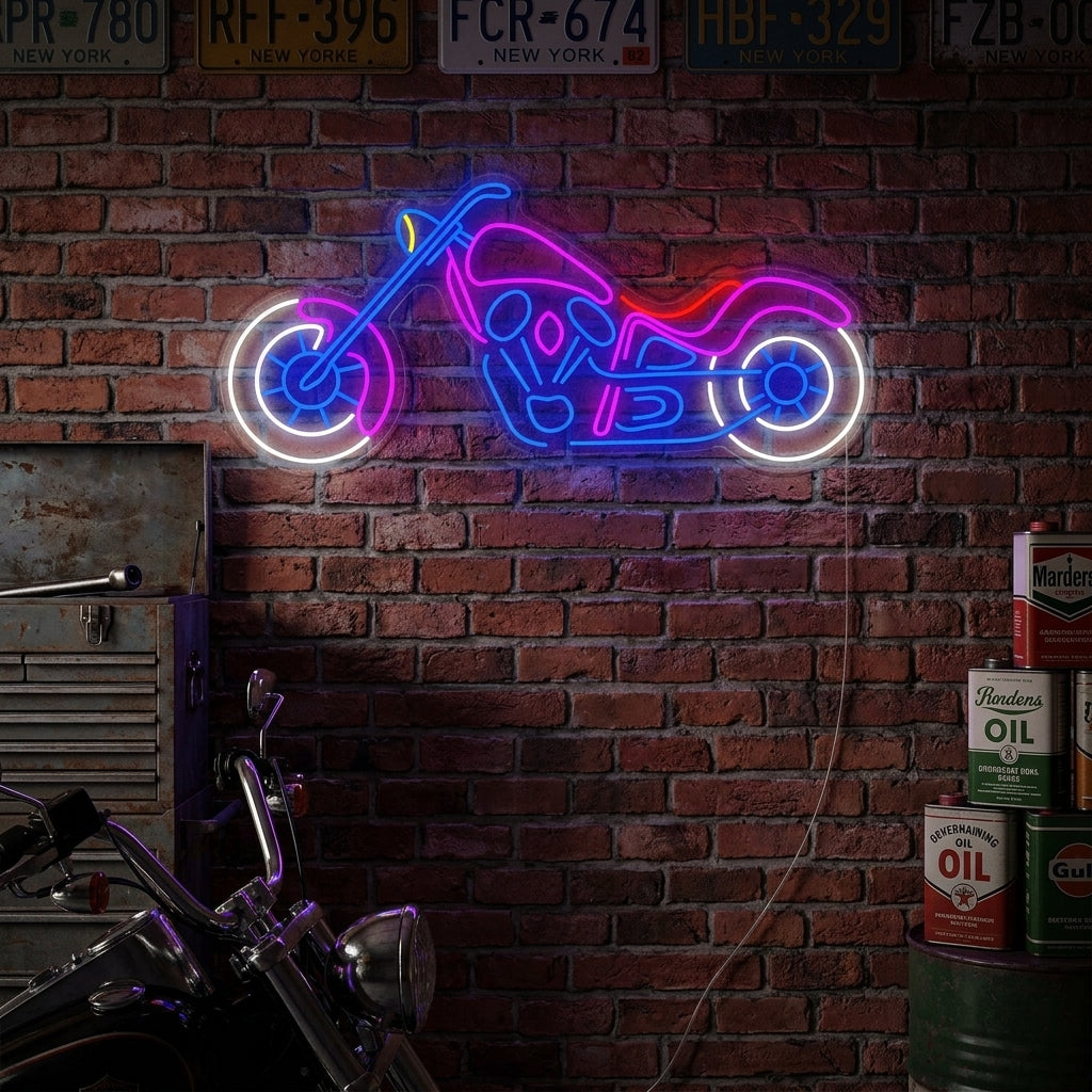 "Motorfiets" Neon Verlichting