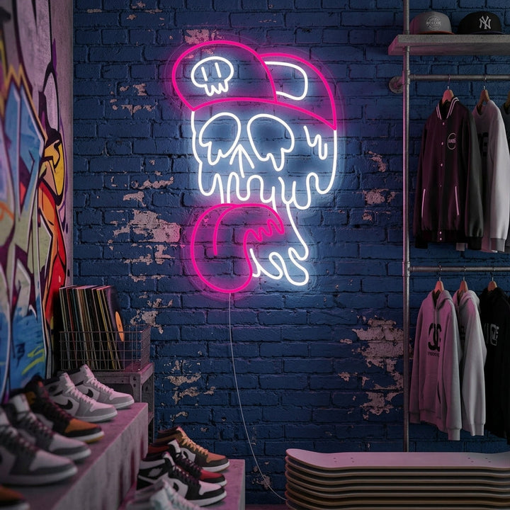 "Schedel Smelten" Neon Verlichting